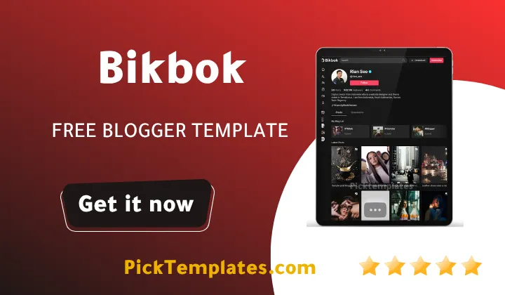 Bikbok Blogger Template - Best Free Theme