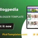 Blogpedia blogger template 2026