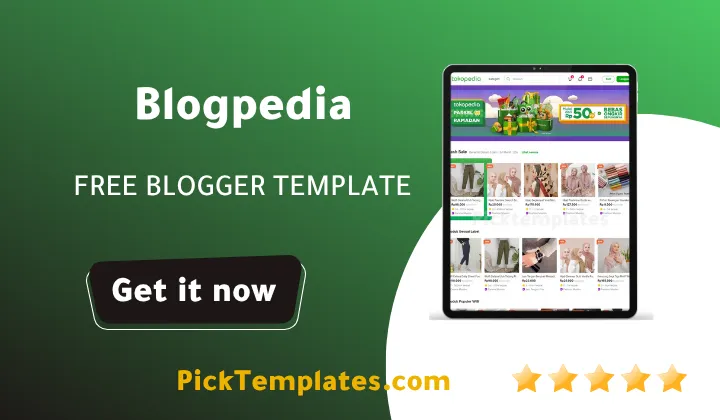 Blogpedia blogger template 2026
