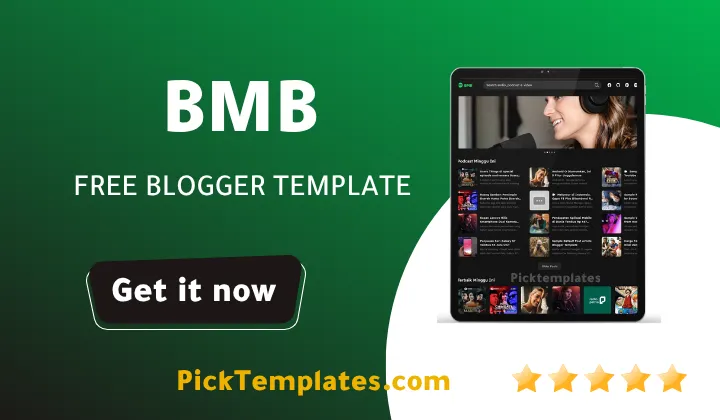 BMB Blogger Template - Best Free Theme