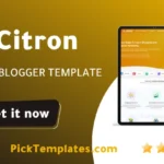 Citron Blogger Template - Best Free Theme Citron Blogger Template - Best Free Theme