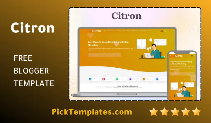 Citron Blogger Template