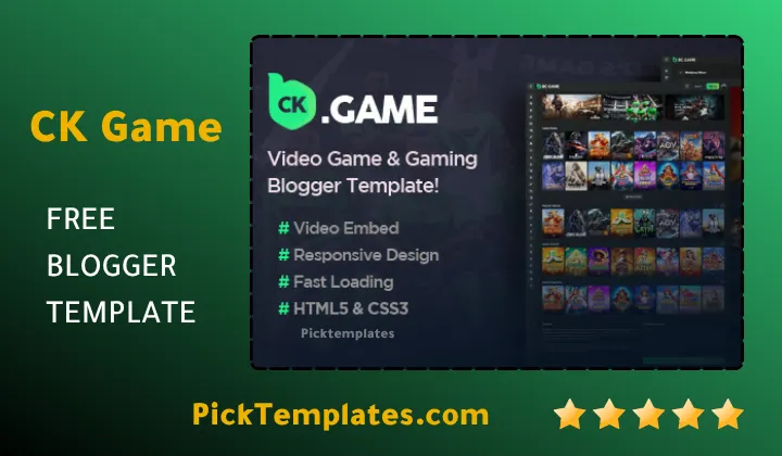 CK Game blogger template