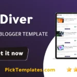 Diver Blogger Template - Best Free Theme