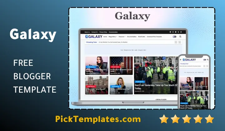 Galaxy Blogger Template
