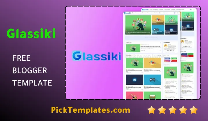 Glassiki blogger template