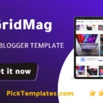 GridMag Blogger Template - Free Templates