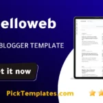 Helloweb Blogger Template - Best Theme
