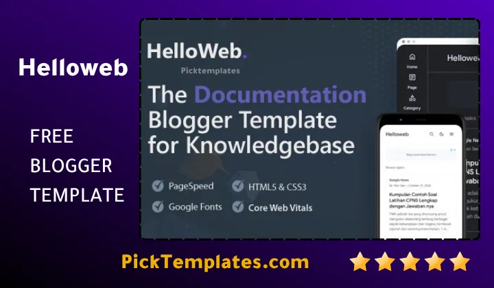 Helloweb Blogger Template - Best Theme Helloweb Blogger Template