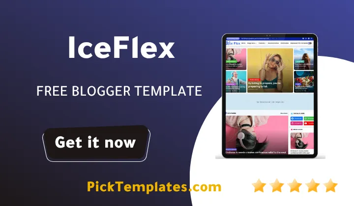 IceFlex Blogger Template - Best Free Theme