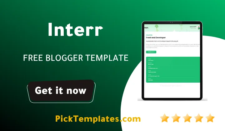 Interr Blogger Template - Best Free Theme Interr Blogger Template - Best Free Theme