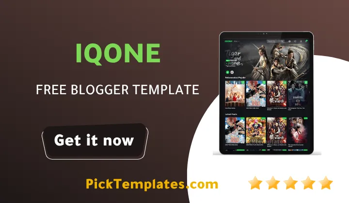 iQONE Blogger Template 2026