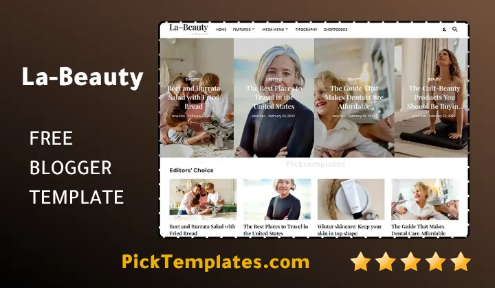 La–Beauty Blogger Template