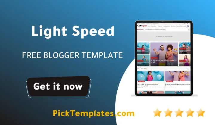 Lightspeed Blogger Template