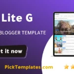 LiteG Blogger Template - Best Free Theme