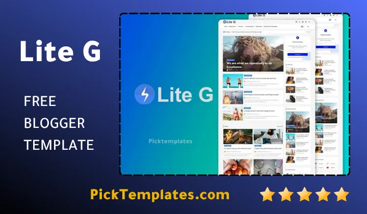 LiteG Blogger Template