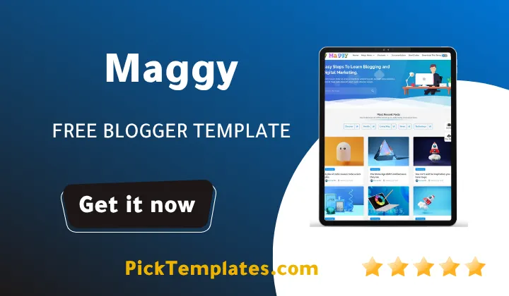 Maggy Blogger Template - Best Free Theme