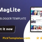 MagLite Blogger Template - Best Free Theme