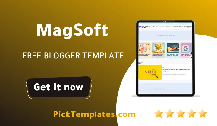 Magsoft Blogger Template - Best Templates