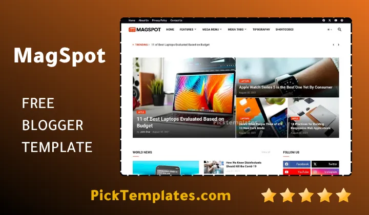 Magspot Blogger Template