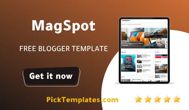 Magspot Blogger Template - Best Free Theme