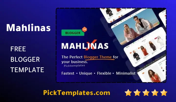 Mahlinas blogger template