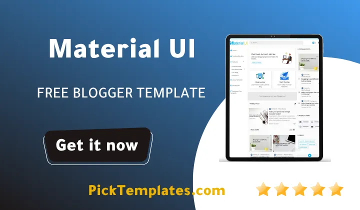 Material UI Blogger Template - Best Free Theme Material UI Blogger Template - Best Free Theme