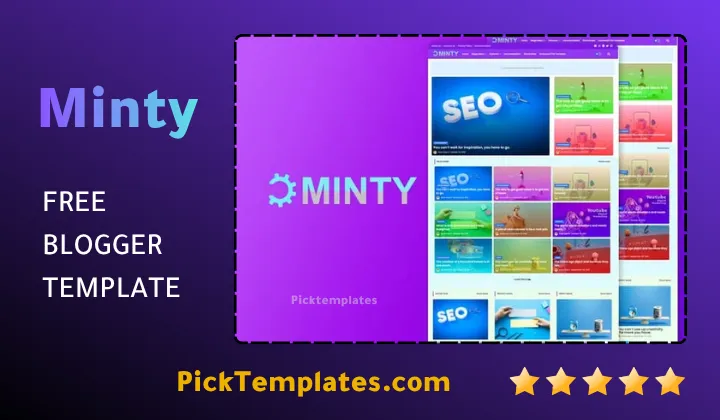 Minty Blogger Template - Best Free Theme Minty Blogger Template