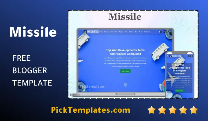 Missile Blogger Template - Free Theme 2026 Missile Blogger Template