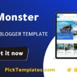 Monster Blogger Template - Best Free Theme