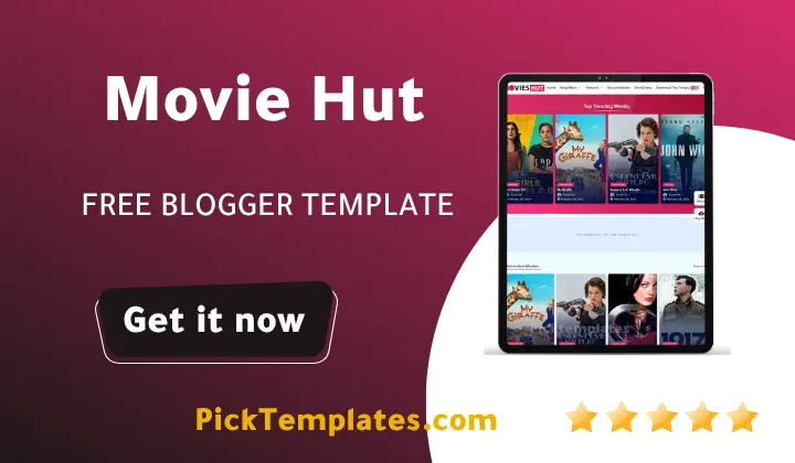 Movie Hut Blogger Template - Best Theme