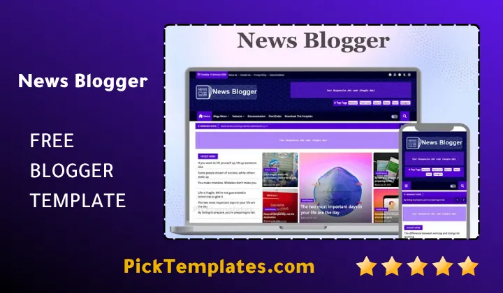 News Blogger Template