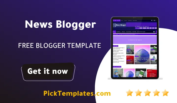 News Blogger Template - Best Free Theme