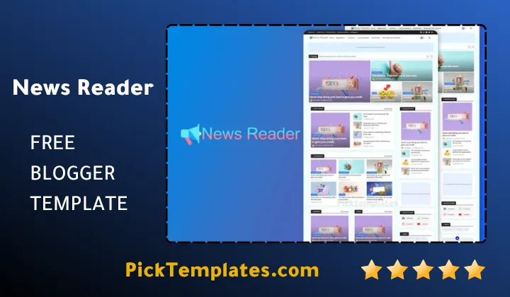 News Reader Blogger Template
