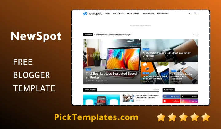 Newspot Blogger Template
