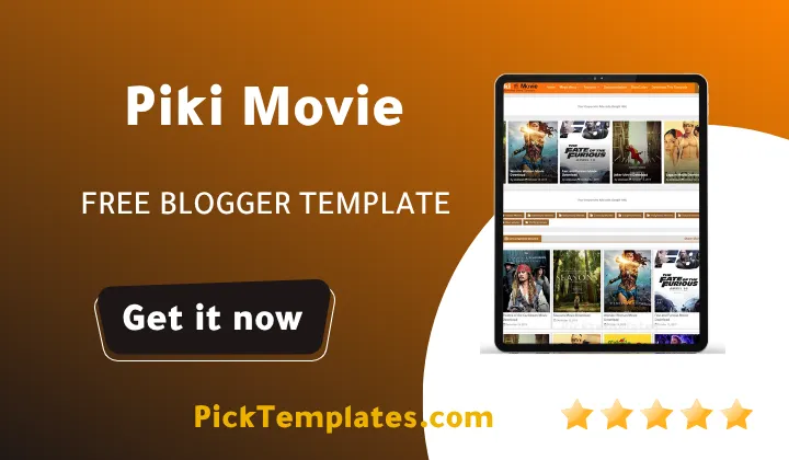 Piki Movie Blogger Template - Best Free Theme