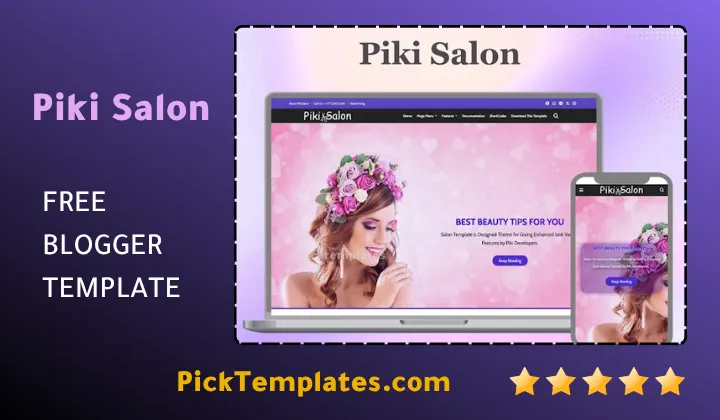 Piki Salon Blogger Template