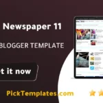 Pixy Newspaper 11 blogger Template 2026