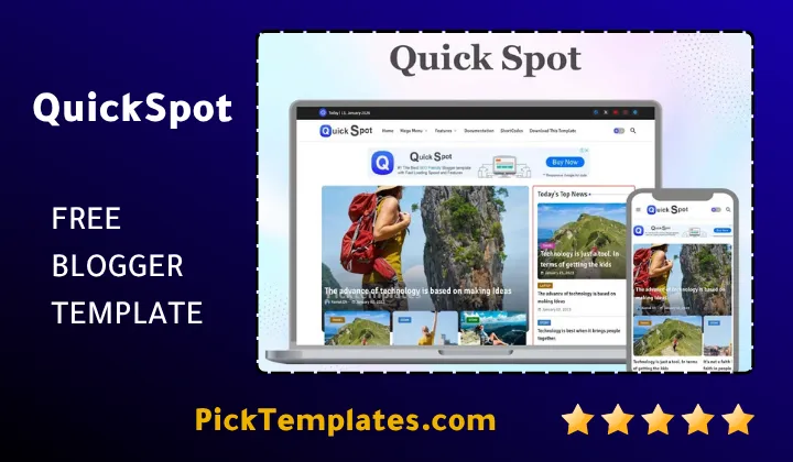 QuickSpot Blogger Template