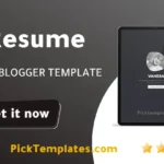 Resume Blogger Template - Best Theme