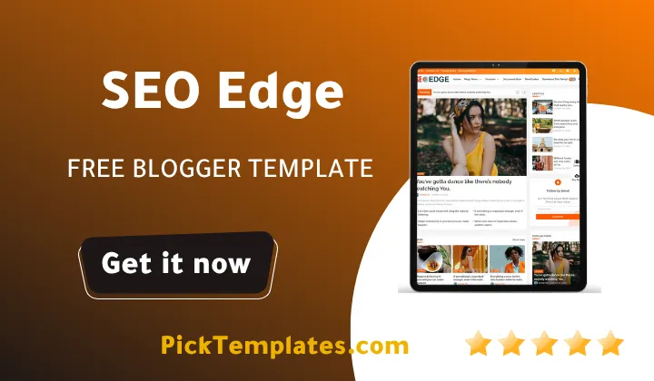 SEO Edge Blogger Template - Best Free Theme