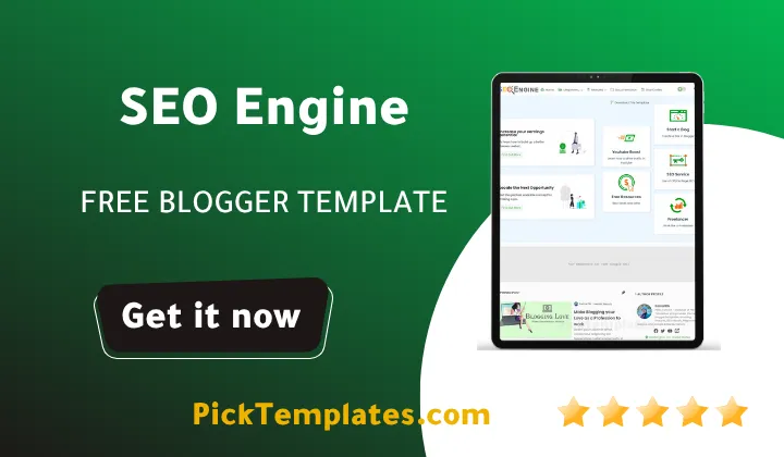 SEO Engine Blogger Template - Best Free Theme