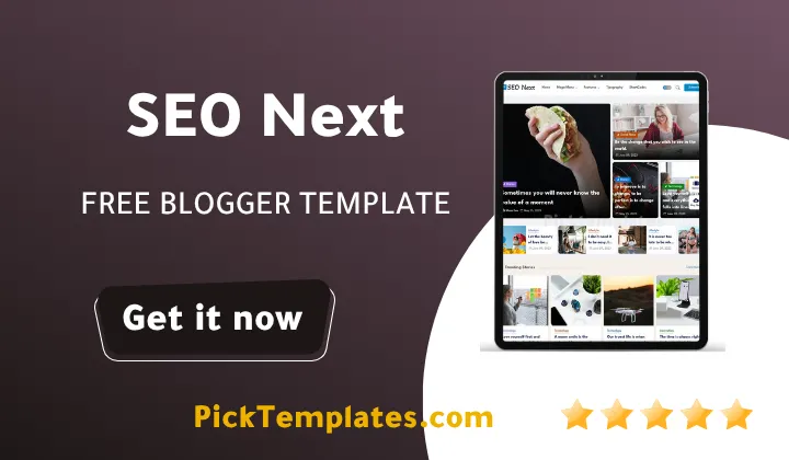 SEO Next Blogger Template 2026