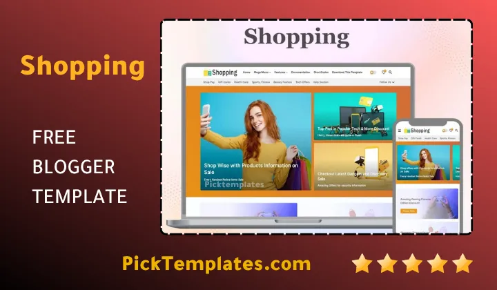 Shopping Blogger Template - Best Templates Shopping Blogger Template