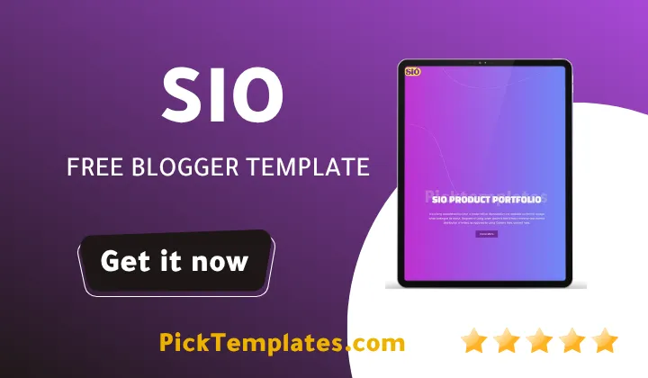Sio Blogger Template 2026