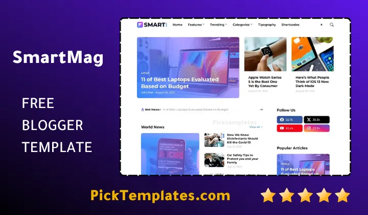 SmartMag Blogger Template
