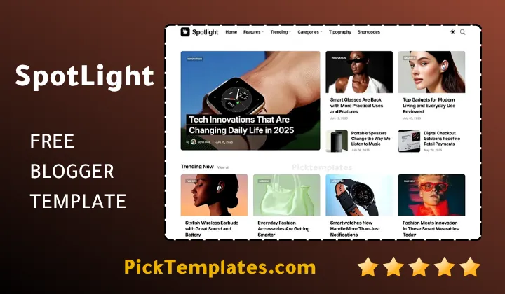 Spotlight Blogger Template