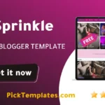 Sprinkle Blogger Template - Free Template