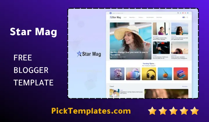 StarMag Blogger Template