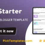 starter blogger template free
